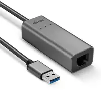 Lindy 43313 cambiador de género para cable USB-A RJ-45 Plata