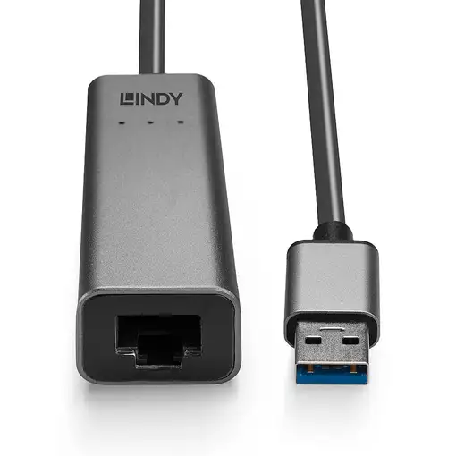 Lindy 43313 cambiador de género para cable USB-A RJ-45 Plata