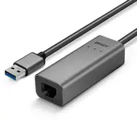 Lindy 43313 cambiador de género para cable USB-A RJ-45 Plata