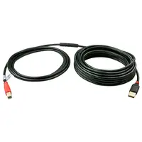 Lindy 42762 cable USB USB 2.0 15 m USB A USB B Negro, Rojo