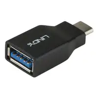 Lindy 41899 cambiador de género para cable USB 3.1-C USB 3.1-A Negro