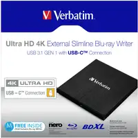 Verbatim 43888 unidad de disco óptico Blu-Ray DVD Combo Negro
