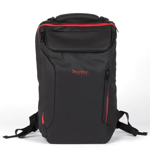 Konix Drakkar KX DK RAGNARR 17' GAMING BACKPAC 43,2 cm (17") Mochila Negro, Rojo