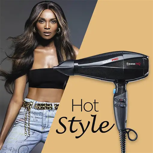 BaByliss Excess-HQ secador 2600 W Negro