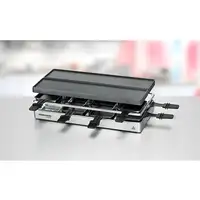Rommelsbacher RC 1600 parrilla de interior 8 personas(s) 795 W Negro, Plata