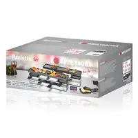 Rommelsbacher RC 1600 parrilla de interior 8 personas(s) 795 W Negro, Plata