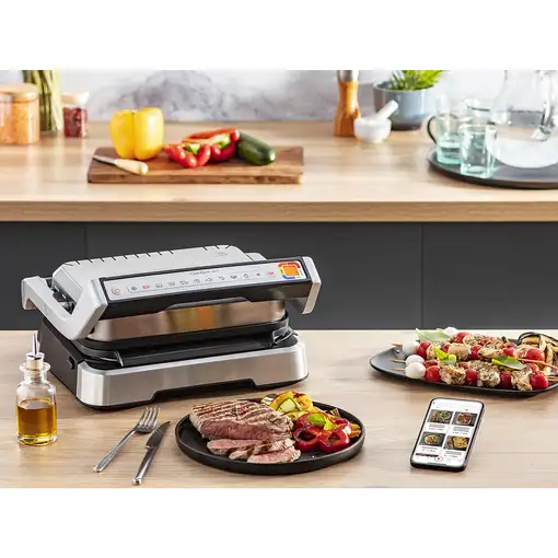 Tefal OptiGrill 2in1 GC772D parrilla eléctrica de contacto