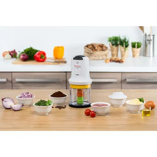 Moulinex AT7231 picadora eléctrica de alimentos 0,5 L 500 W Blanco