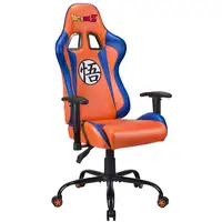 Subsonic DBZ Silla para videojuegos de PC Asiento acolchado tapizado Gris, Naranja