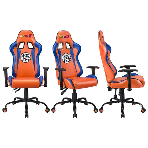 Subsonic DBZ Silla para videojuegos de PC Asiento acolchado tapizado Gris, Naranja