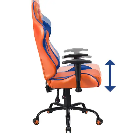 Subsonic DBZ Silla para videojuegos de PC Asiento acolchado tapizado Gris, Naranja