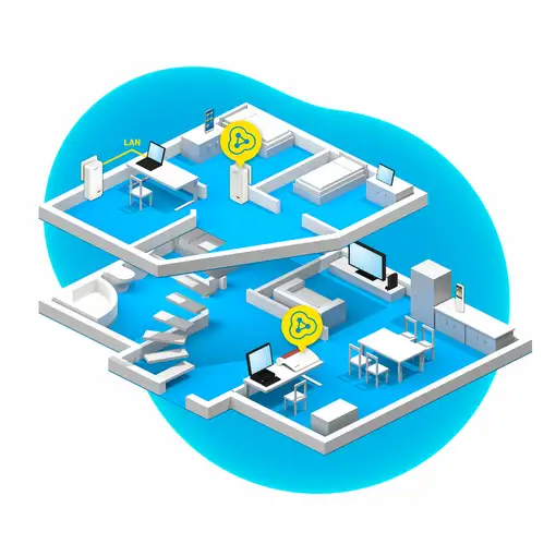 FRITZ!Powerline 1240 AX WLAN Set 1200 Mbit/s Ethernet Wifi Blanco 2 pieza(s)