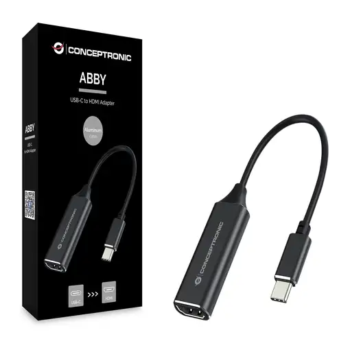Conceptronic ABBY03B adaptador de cable de vídeo HDMI tipo A (Estándar) USB Tipo C