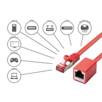 Alcasa 8063VR-030R cable de red Rojo 3 m Cat6 S/FTP (S-STP)