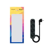 Nanocable Regleta de Enchufes con 4 Tomas, 1.4 m, Negro