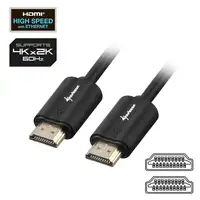 Sharkoon HDMI/HDMI 4K, 1m cable HDMI HDMI tipo A (Estándar) Negro