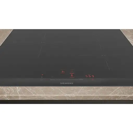 Siemens iQ100 EH677HCC1E hobs Negro Integrado 60 cm Con placa de inducción 3 zona(