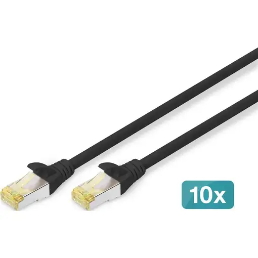Digitus Cable de conexión CAT 6A S/FTP, 10 unidades