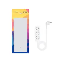 Nanocable Regleta de Enchufes con 3 Tomas, 1.4 m, Blanco