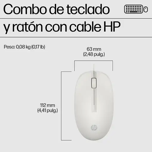 HP Combo de teclado y ratón con cable 225