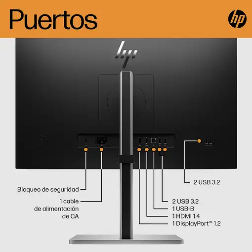 HP Monitor FHD E24 G5 sin PVC