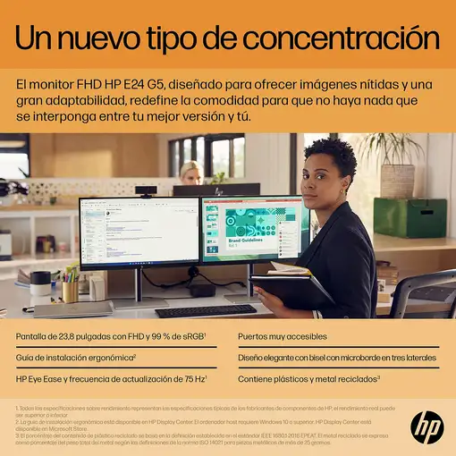 HP Monitor FHD E24 G5 sin PVC