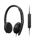 Lenovo 4XD1M39028 auricular y casco Auriculares Alámbrico Diadema USB Tipo C Negro