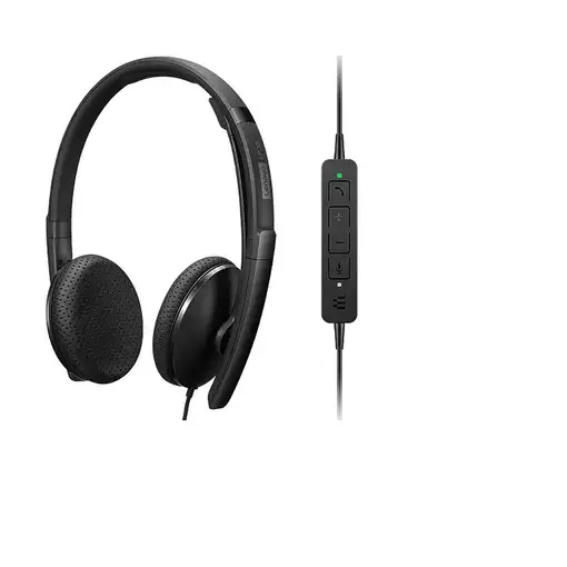 Lenovo 4XD1M39028 auricular y casco Auriculares Alámbrico Diadema USB Tipo C Negro