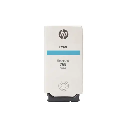 HP Cartucho de tinta cian DesignJet 768 de 500 ml
