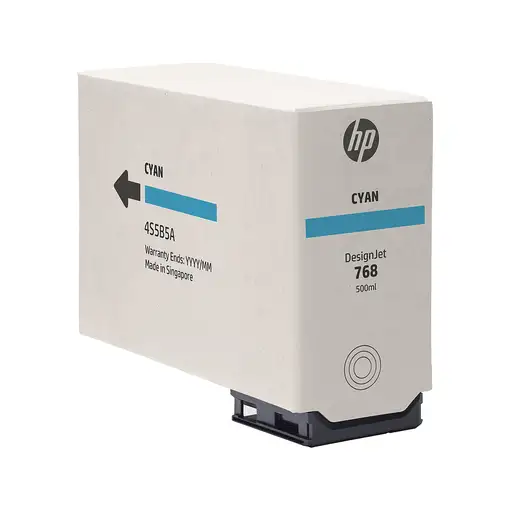HP Cartucho de tinta cian DesignJet 768 de 500 ml