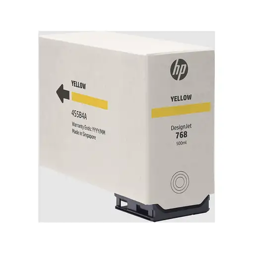 HP Cartucho de tinta amarilla DesignJet 768 de 500 ml