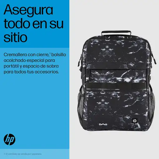 HP Mochila Campus XL con patrón de mármol