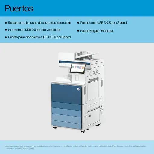 HP LaserJet Enterprise 8601dn Multifunction Blanco y negro Impresora, Solo Etherne