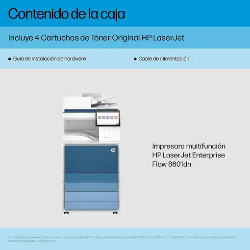 HP LaserJet Enterprise 8601dn Multifunction Blanco y negro Impresora, Solo Etherne