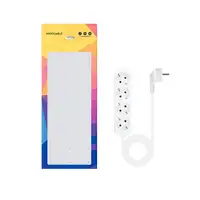 Nanocable Regleta de Enchufes con 4 Tomas, 1.4 m, Blanco