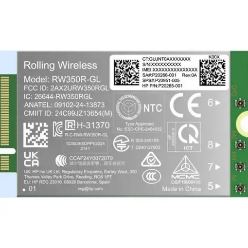 HP 4G LTE-Advanced Pro Cat19 WWAN tarjeta y adaptador de interfaz Interno