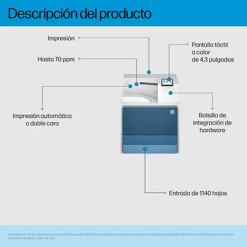 HP LaserJet Enterprise 8501dn Blanco y negro Impresora