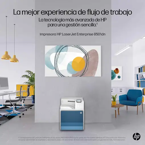 HP LaserJet Enterprise 8501dn Blanco y negro Impresora