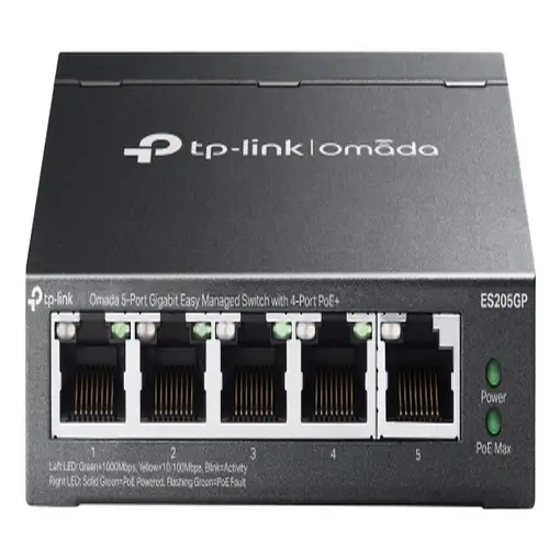 TP-Link Omada ES205G Gestionado Gigabit Ethernet (10/100/1000) Energía sobre Ether