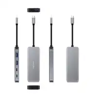 Nanocable HUB USB-C 6 en 1, Conversor USB-C 3.2 GEN1 5G a 2 x USB-A + 2 x USB-C +