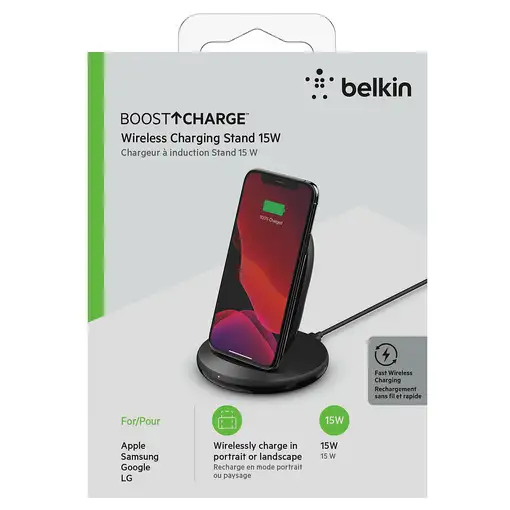 Belkin Boost Charge Smartphone Negro Corriente alterna Cargador inalámbrico Carga