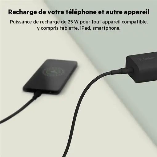 Belkin WCA004vfBK Smartphone Negro Corriente alterna Carga rápida Interior