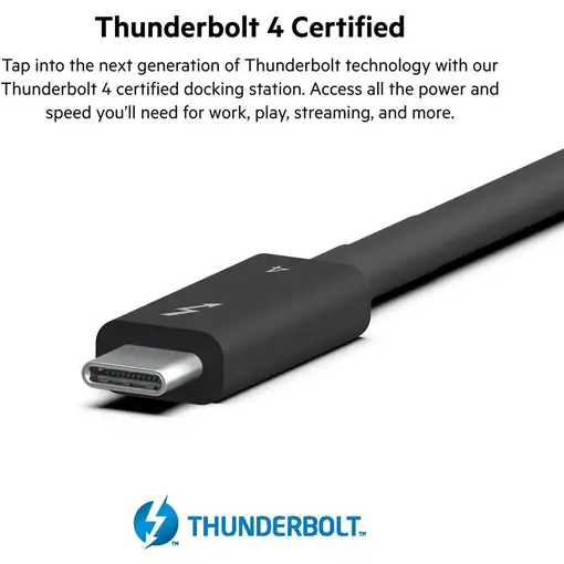Belkin Thunderbolt 4 Dock Pro Alámbrico Negro