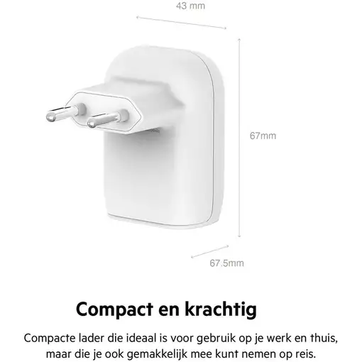 Belkin WCB007vfWH Smartphone, Tableta Blanco Corriente alterna Carga rápida Interi