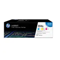 HP Pack de ahorro de 3 cartuchos de tóner original LaserJet 304A cian/magenta/amar
