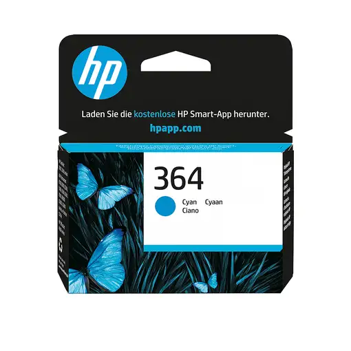 HP Cartucho de tinta original 364 cian