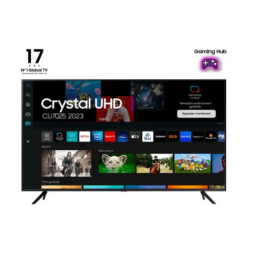 Televisor LED 50'' 4K Ultra HD Negro Smart TU50CU7025KXXC SAMSUNG