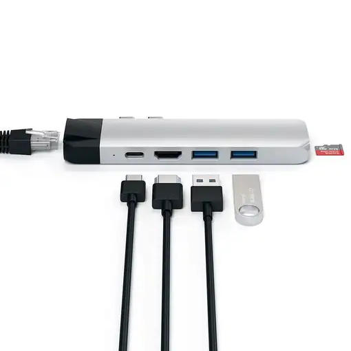 Satechi ST-TCPHES base para portátil y replicador de puertos USB 3.2 Gen 1 (3.1 Ge