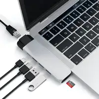 Satechi ST-TCPHES base para portátil y replicador de puertos USB 3.2 Gen 1 (3.1 Ge