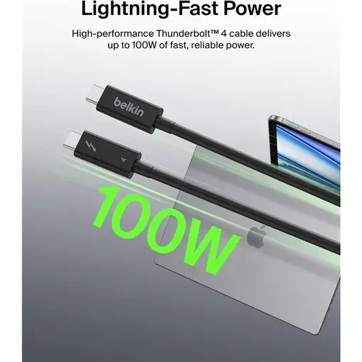 Belkin INZ003BT1MBK cable Thunderbolt 1 m 40 Gbit/s Negro